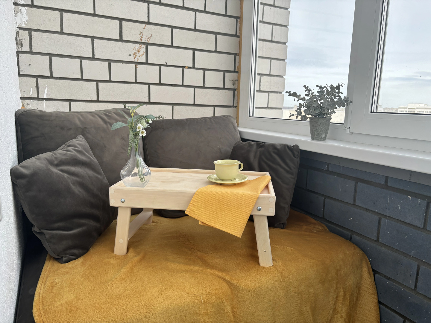 Апартаменты Стильная Студия с Красивым Видом на Город