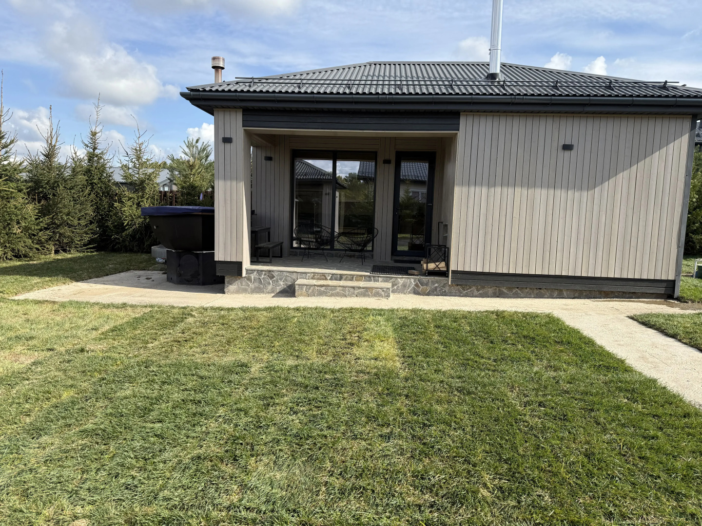 Частный дом Дом с баней, чаном и беседкой