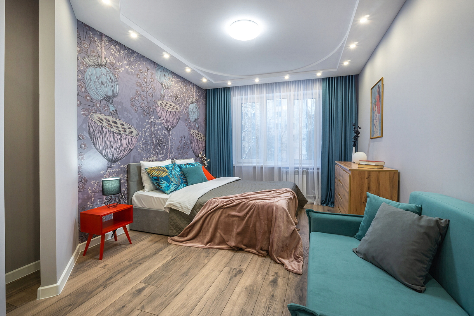 Квартира трехкомнатная Queenstay Остров мечты на Коломенской