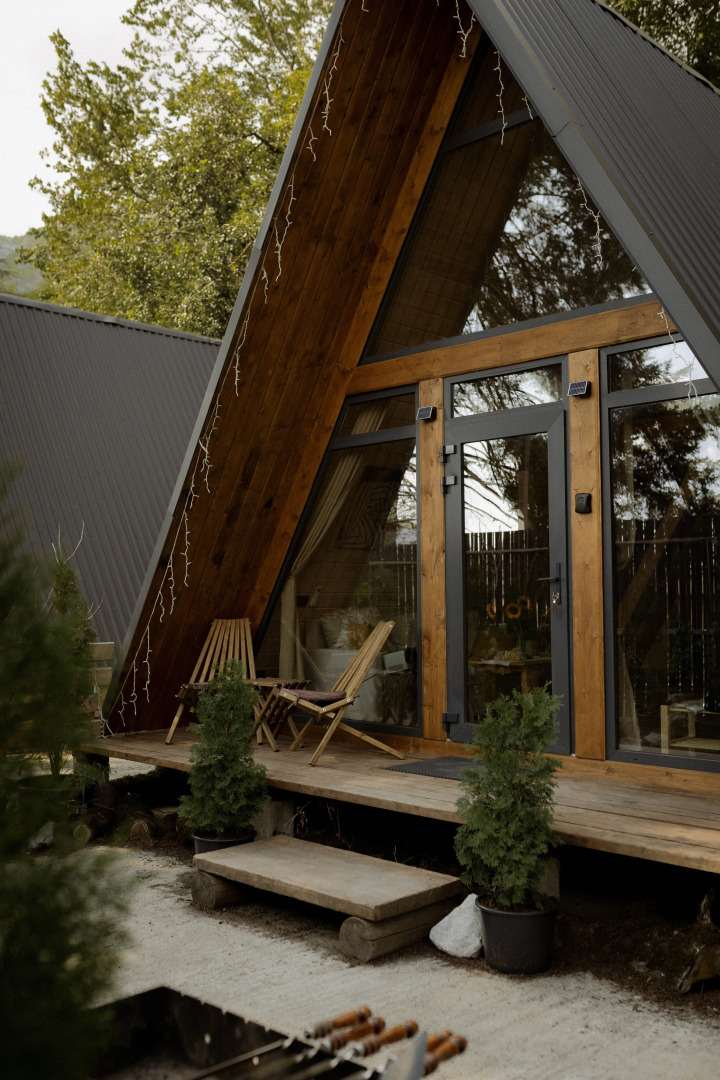 Частный дом Экосказка с видом на горы