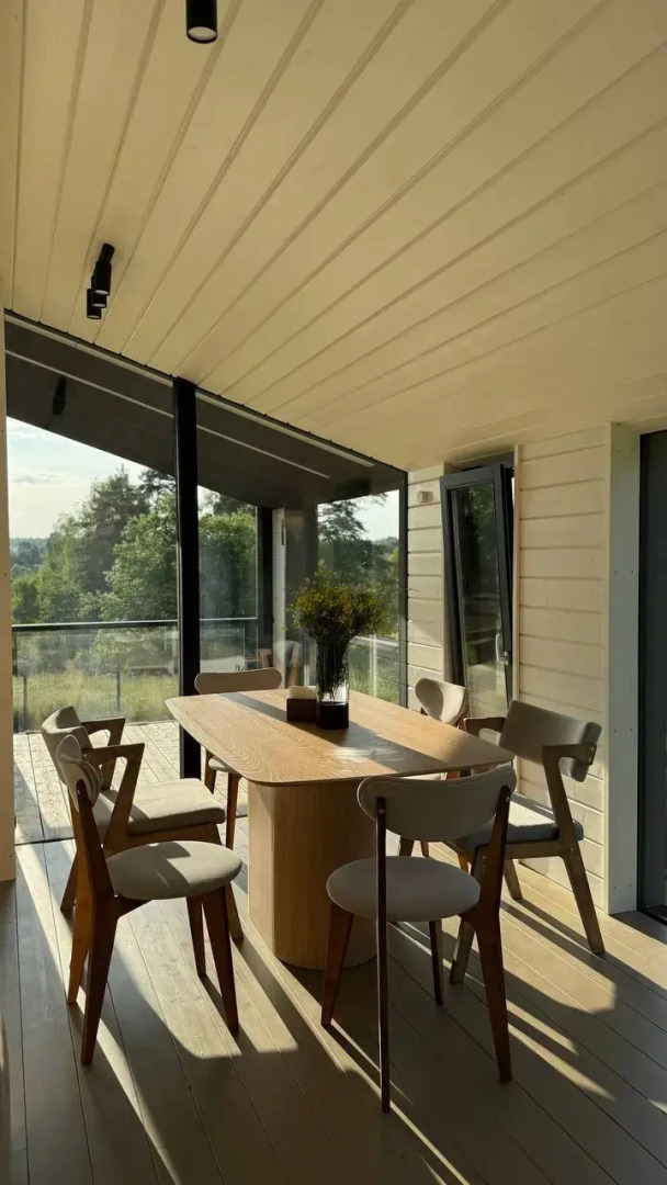 Частный Дом с шикарным видом на закаты с панорамной сауной и купелью