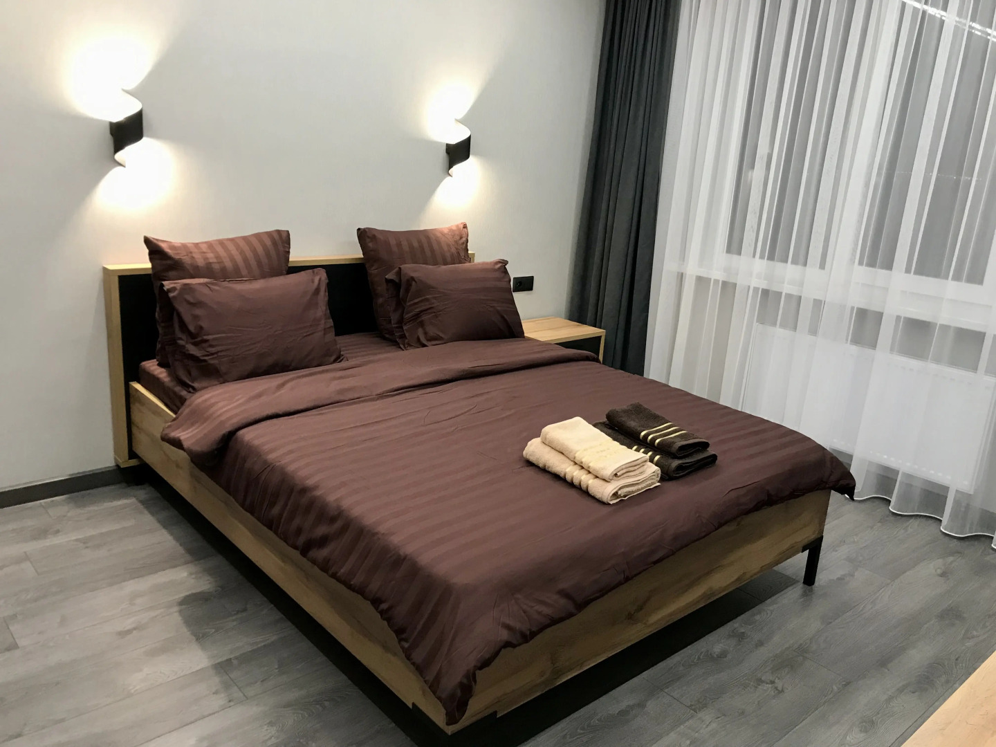 Квартира Евродвушка с евроремонтом и прекрасным видом на поля и шоссе