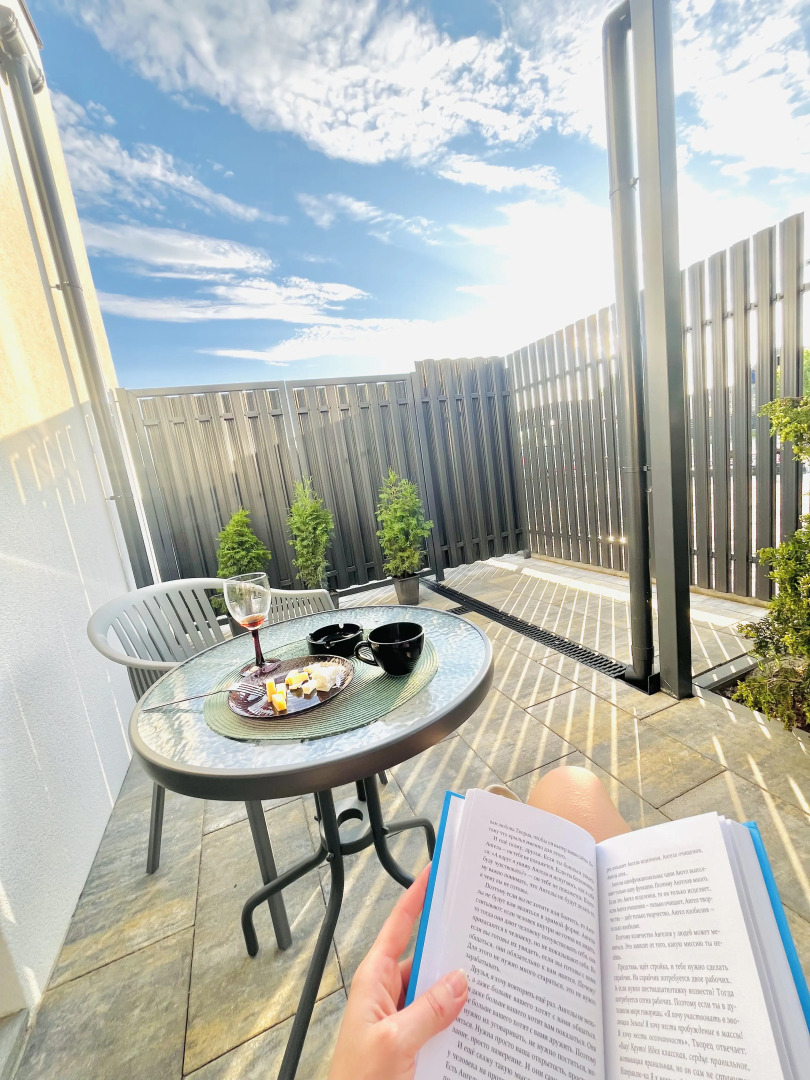 Квартира Студия Nordlys с террасой и мангалом