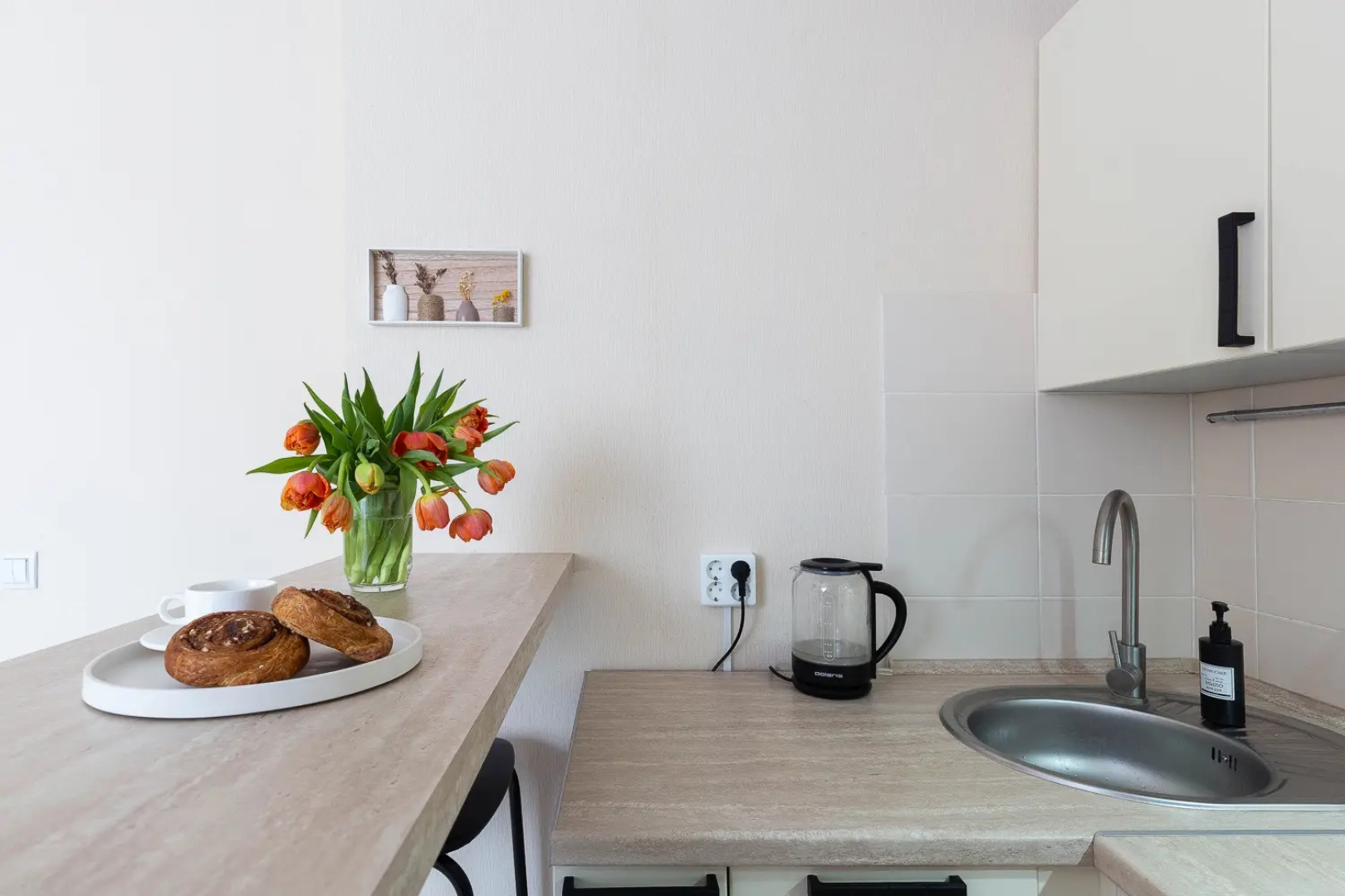 Квартира Студия рядом с центром, с кондиционером