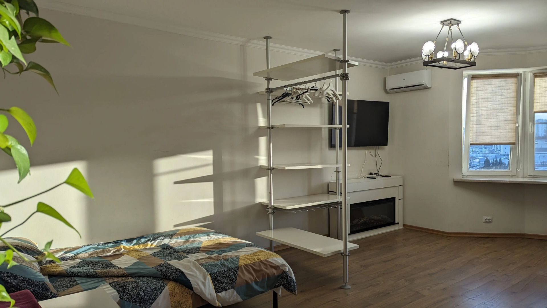 Апартаменты Студия с камином, деревом и видом на реку