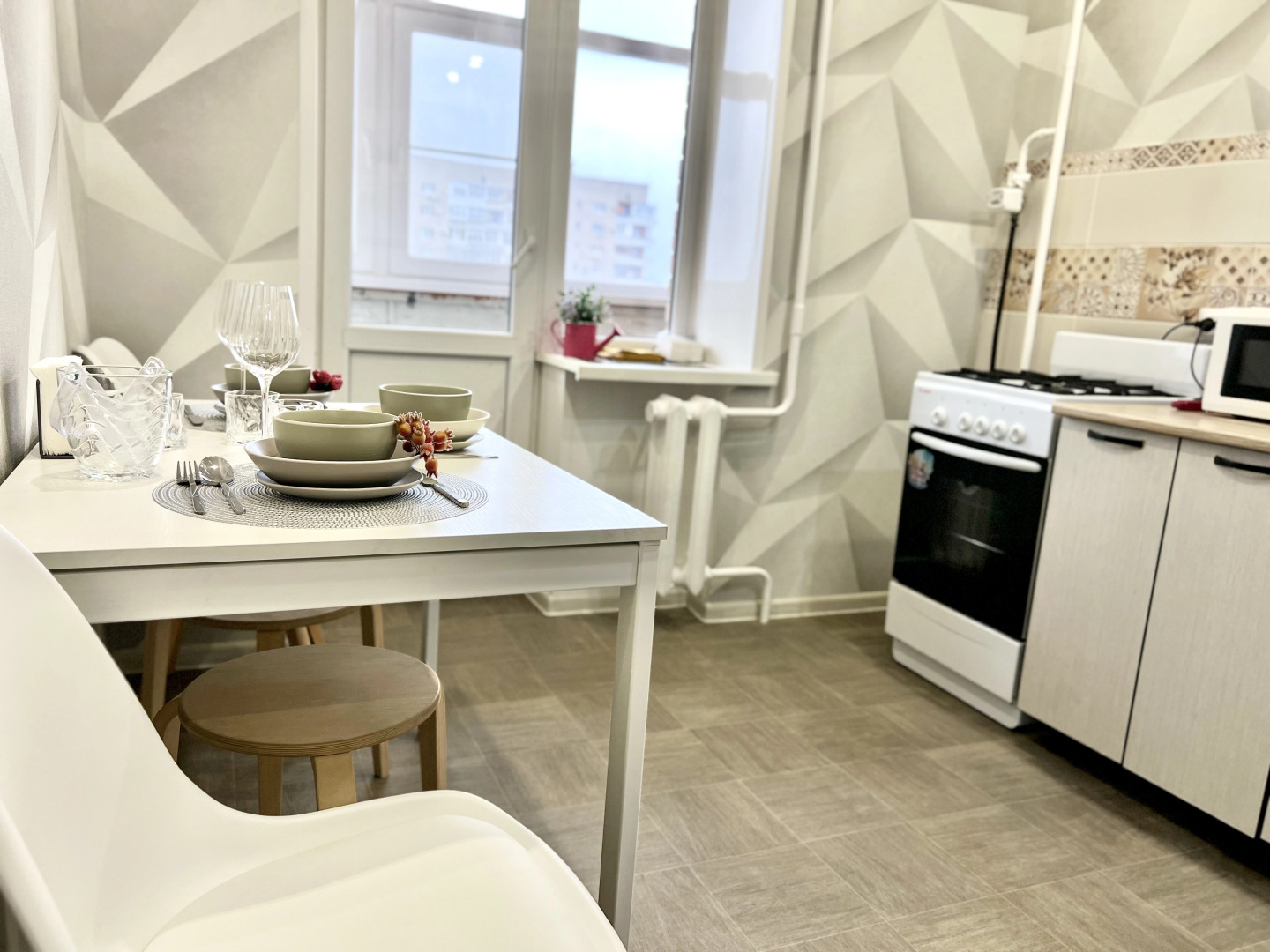 Квартира Просторная с Балконом на Строителей 2