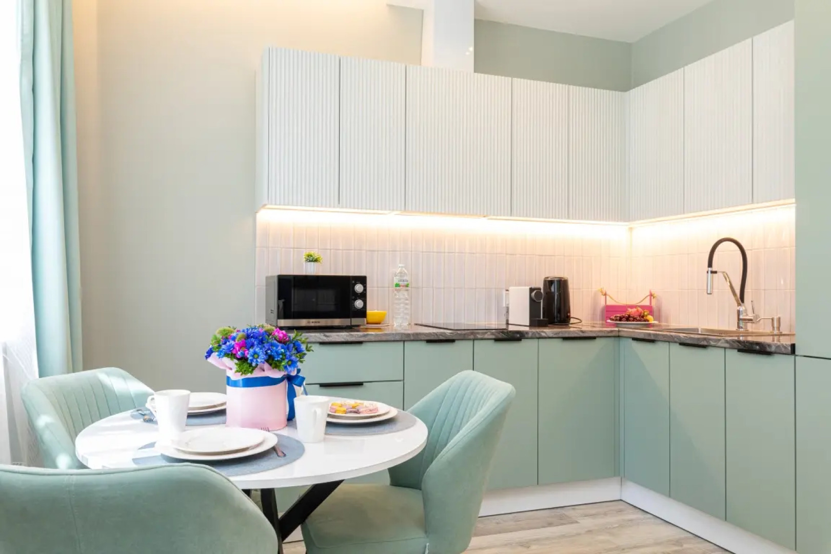 Апартаменты «Голубика, комфорт» в районе ВДНХ «Эстет Апарт»