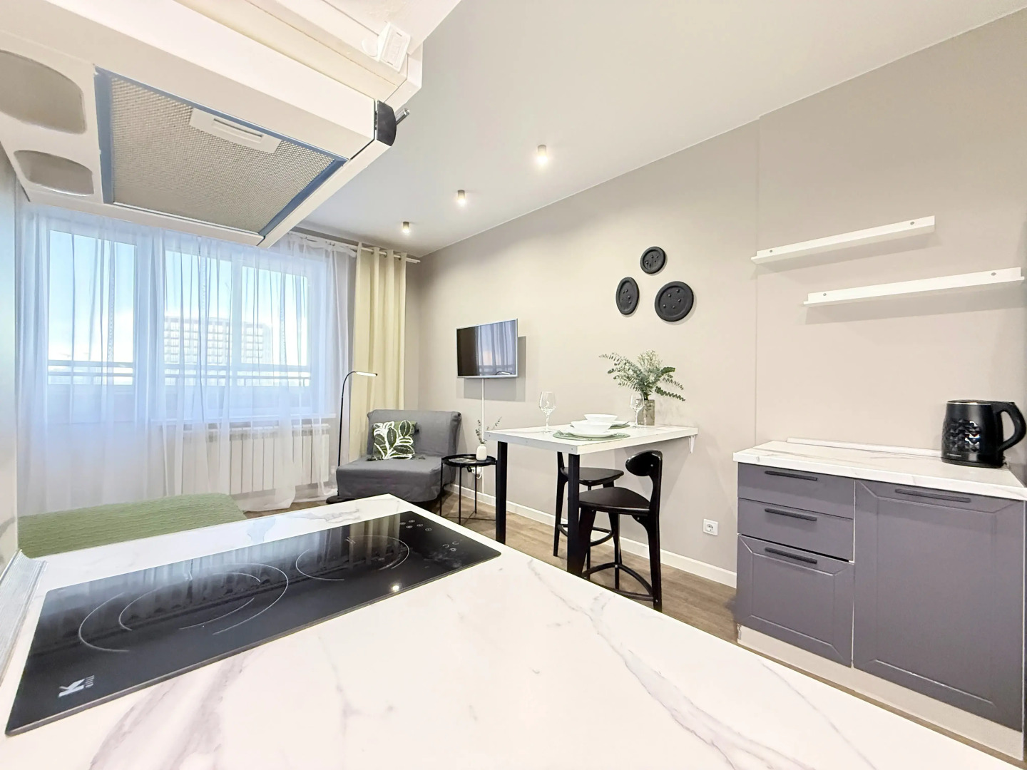 Апартаменты Studio with city view from the 22nd floor