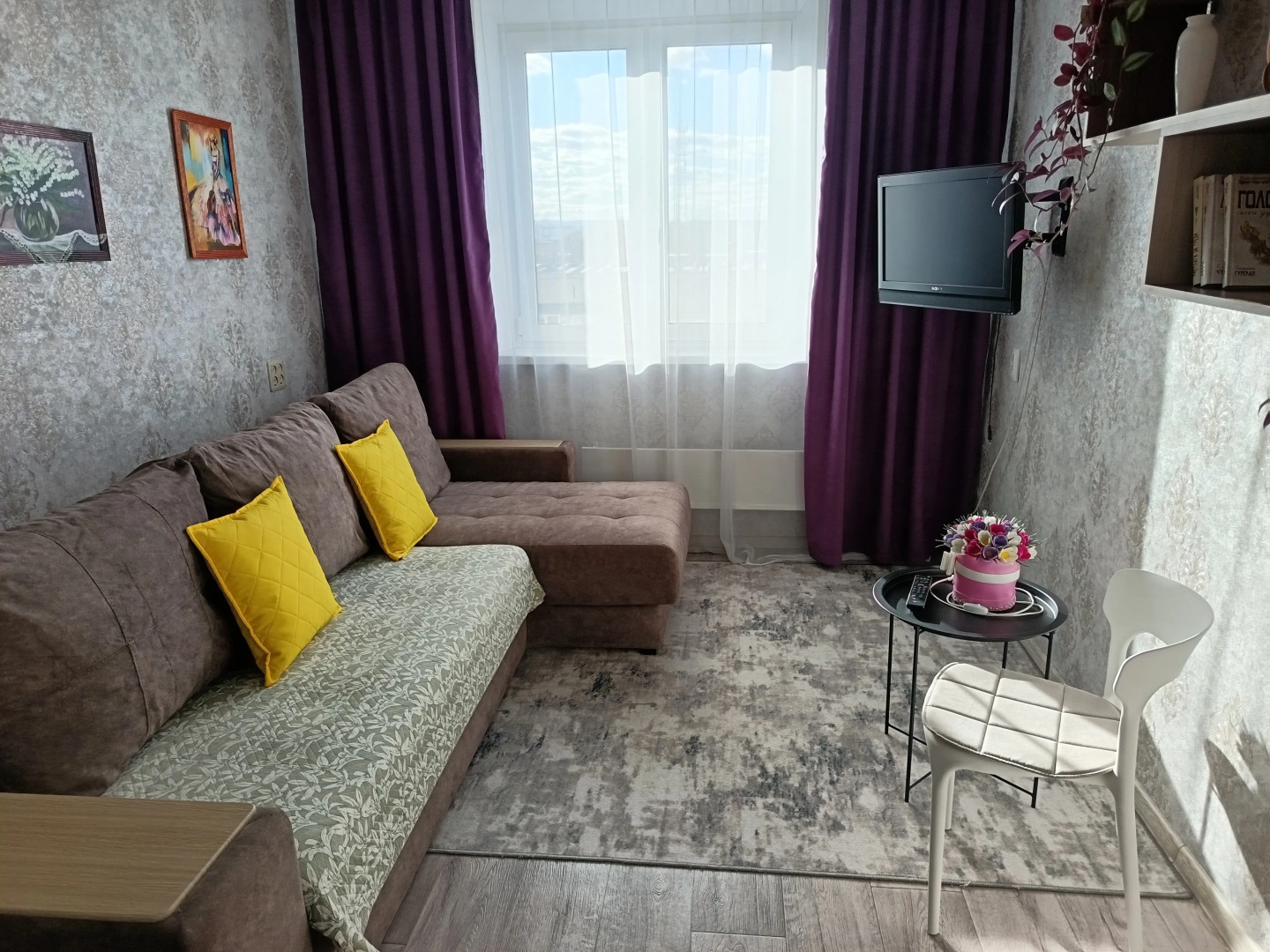 Квартира Уютная 2-Комнатная со Всем Необходимым для Проживания