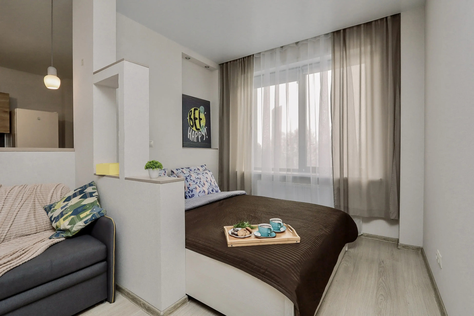 Апартаменты в ЖK Kолизeй c видом нa пруд.