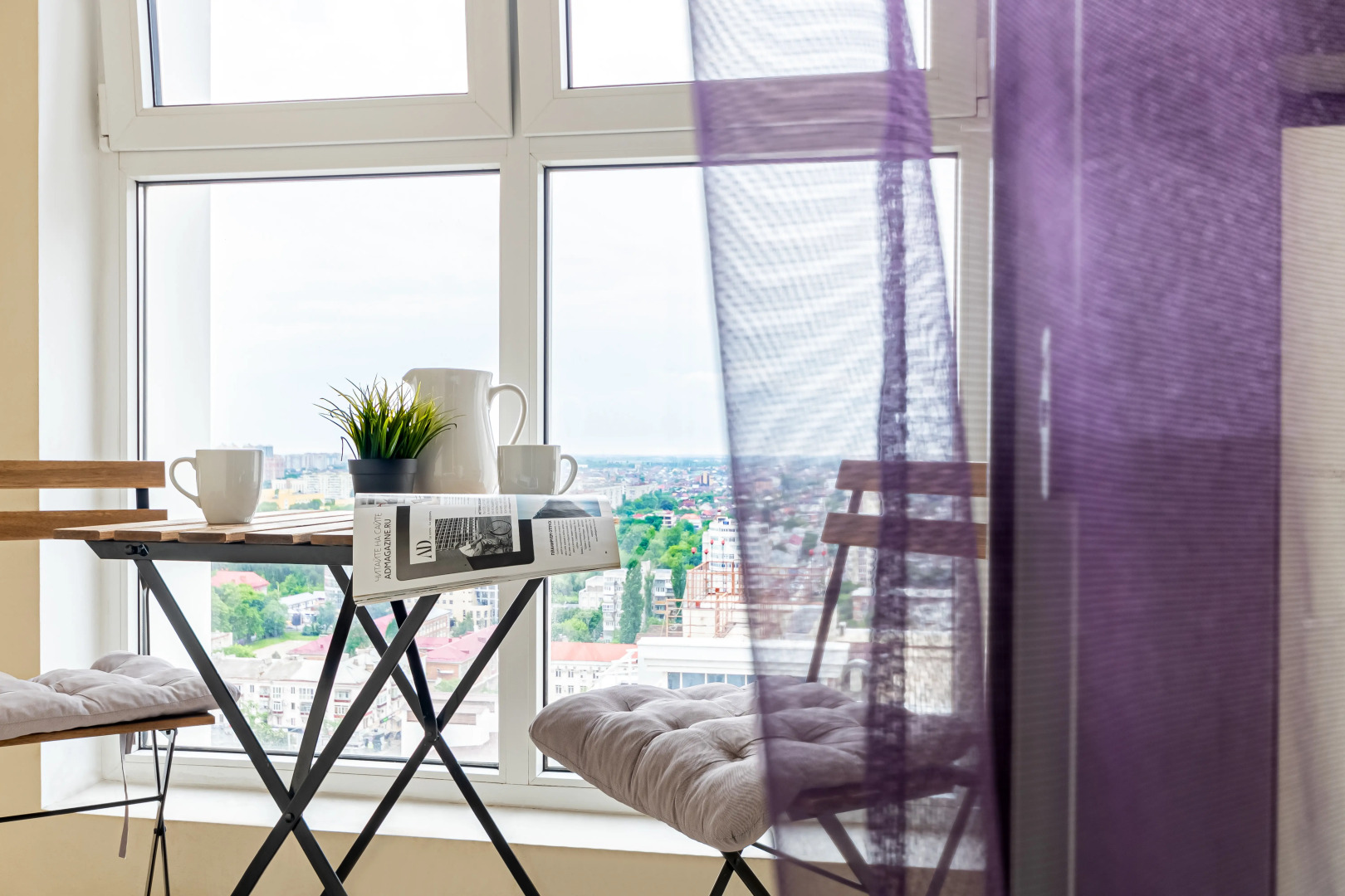 Апартаменты с видом с 70 метров, который сведет с ума  Панорамный балкон Lounge зона