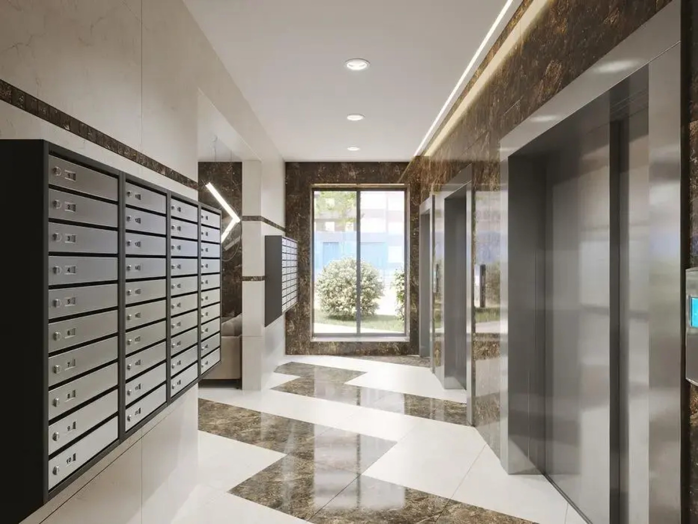 Апартаменты с Двумя комнатами в Новом доме с видом на Барамзиной 38