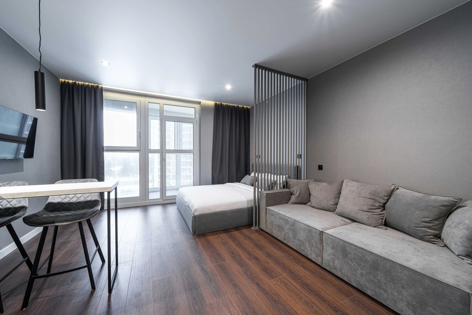 Квартира студия на сутки Минск Мир Быстрое заселение Современная техника Парковка Wi-Fi