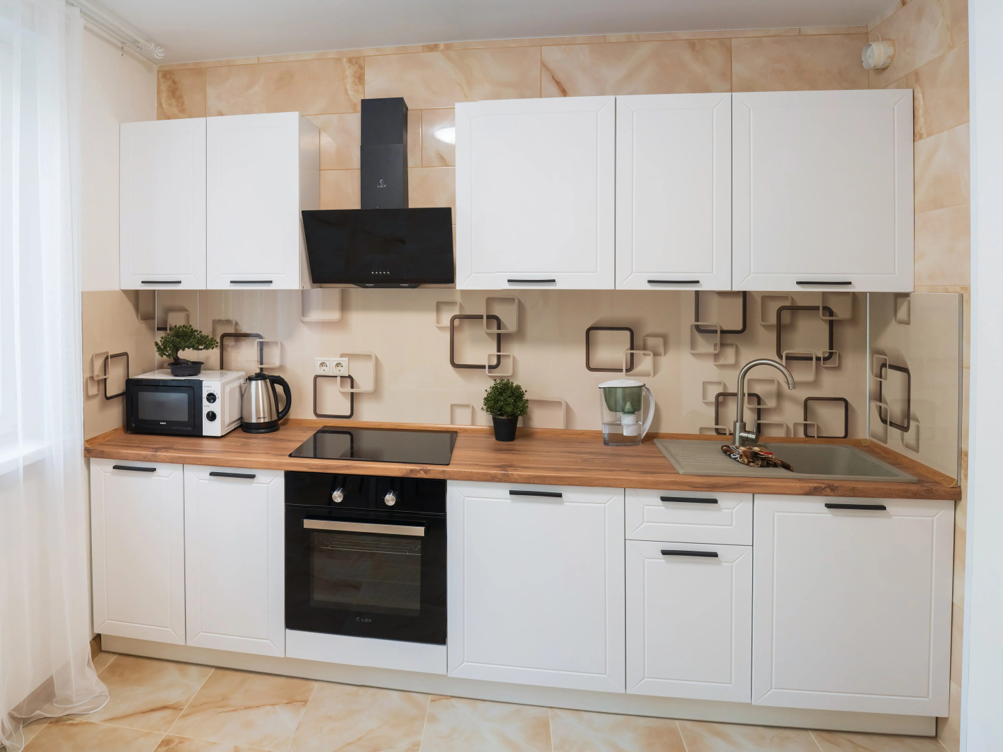 Квартира Просторная Двухкомнатная Natali на метро Пражская