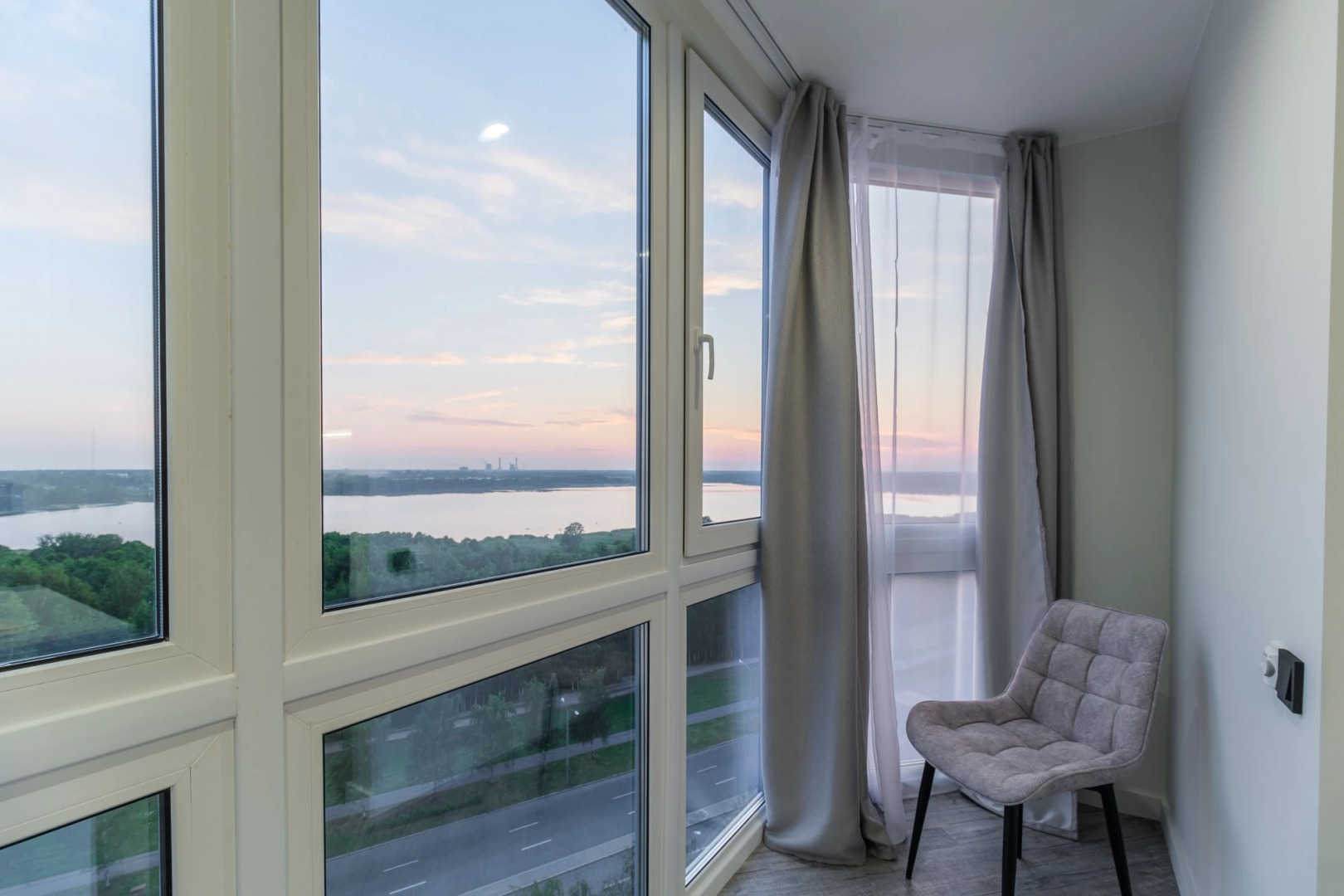 Квартира видовая в Лахте у башни Газпром и Финский залив