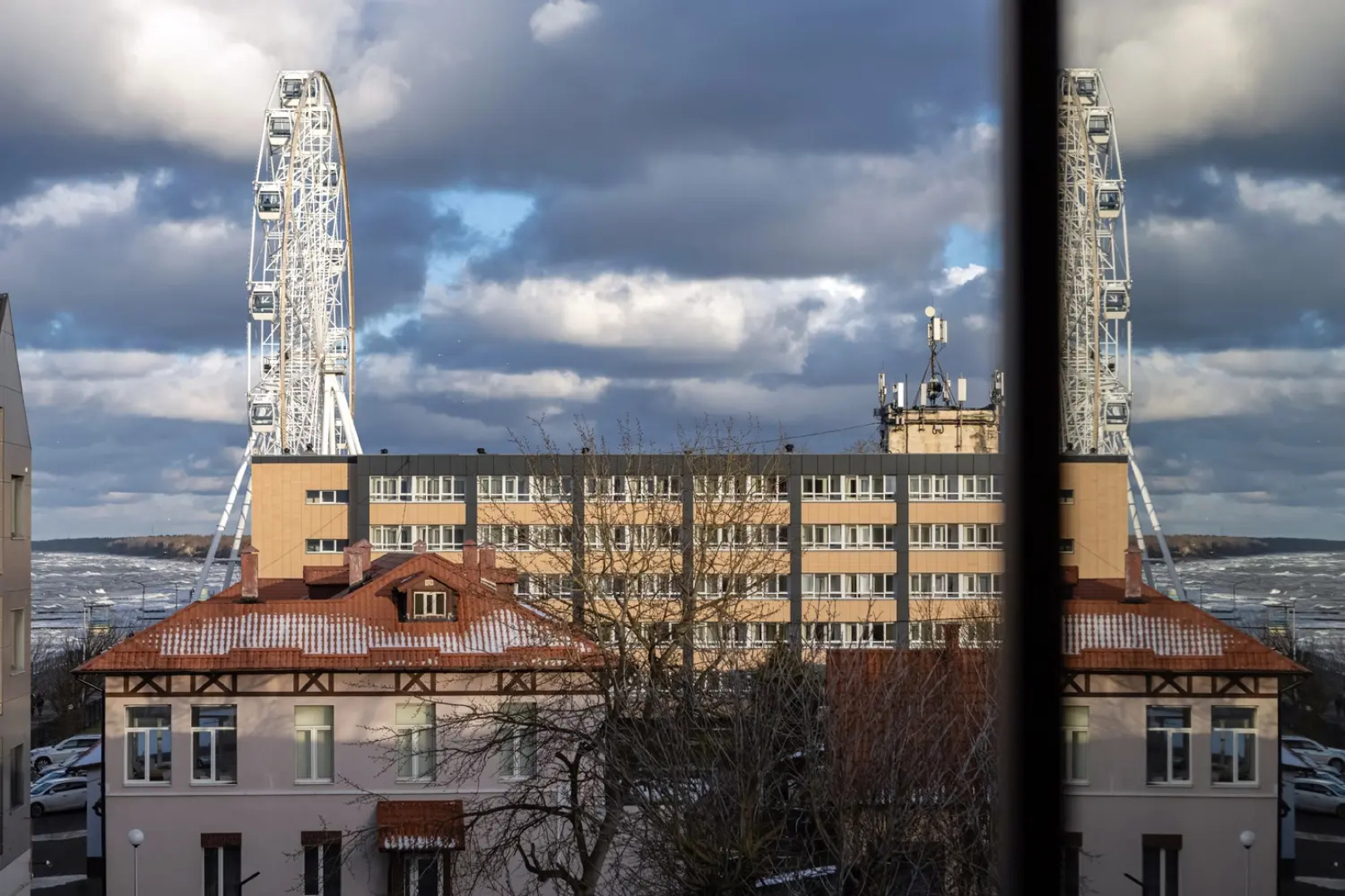 Апартаменты с видом на колесо обозрение Глаз Балтики