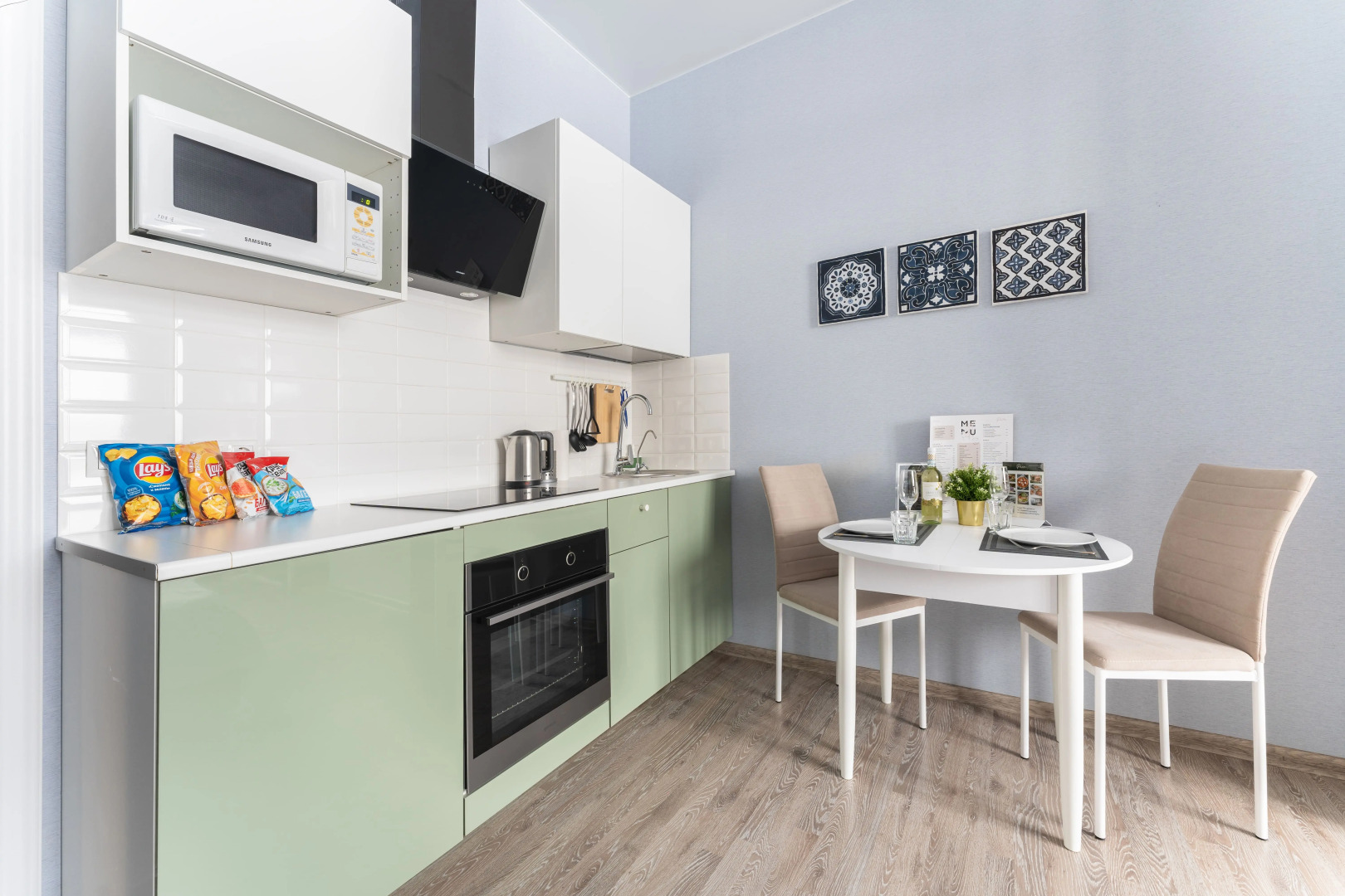 Апартаменты Lalapart Aquamarine с балконом у метро Дмитровская