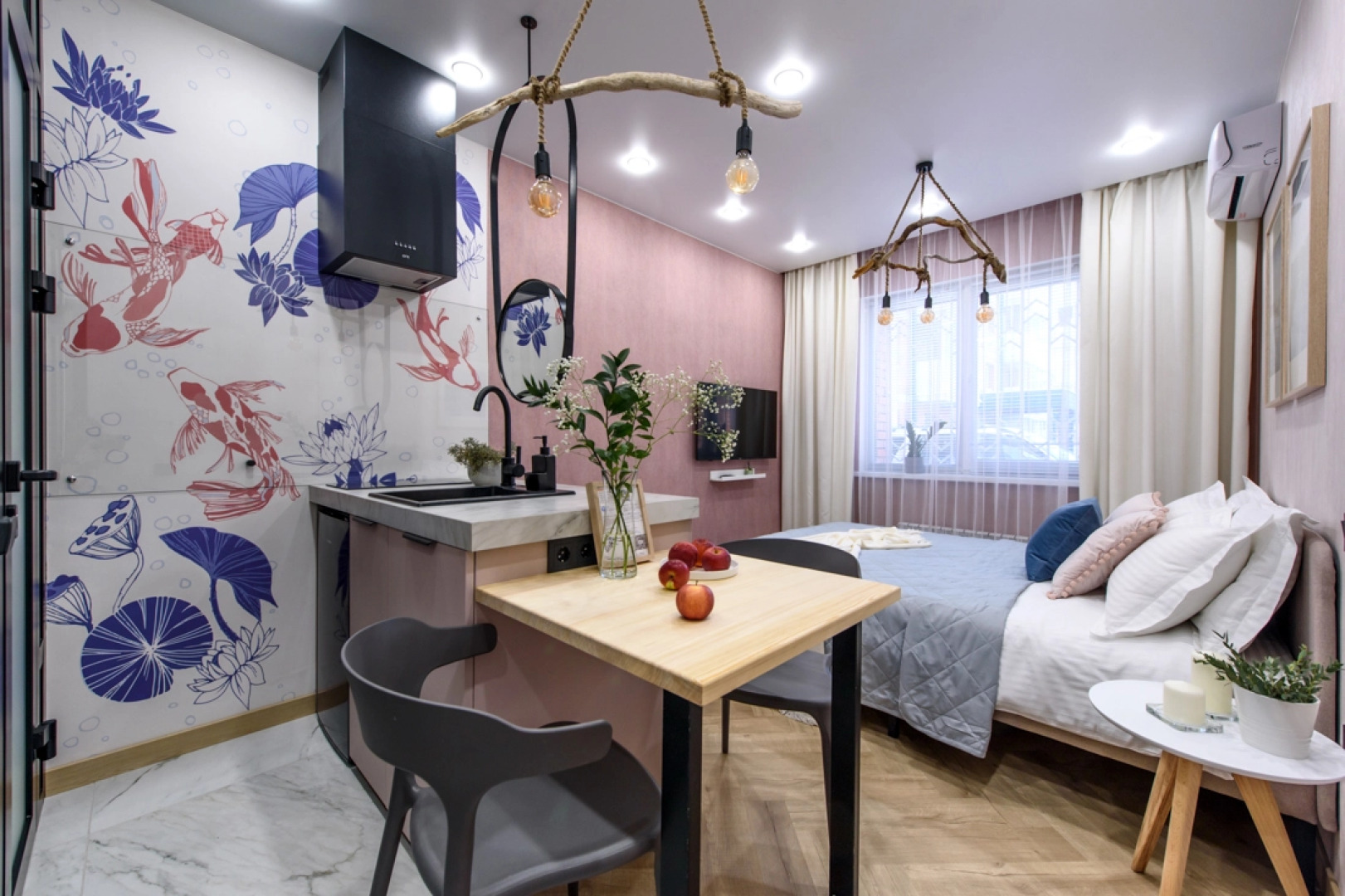 Апартаменты Baikal Melody в байкальском дизайне Rasko Home возле аэропорта