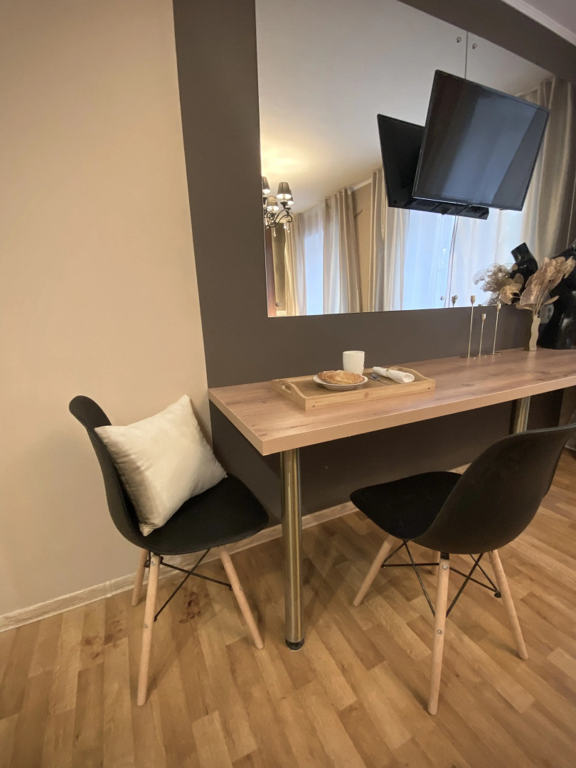 Квартира Студия рядом с набережной с круглой ванной