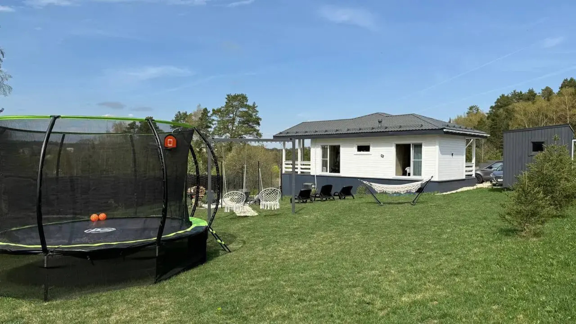 Частный Дом панорамный у леса и озера с сауной и купелью