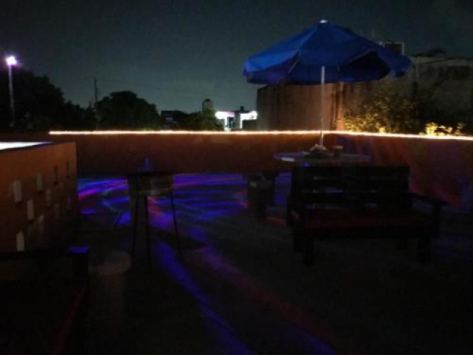 Outside