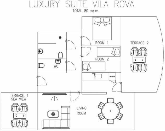 Luxury Suite with balcony