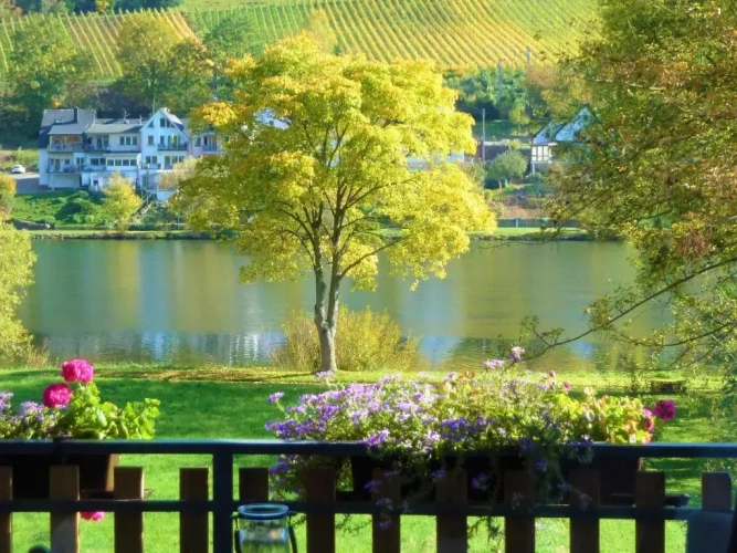 Apartment with balcony and with river view