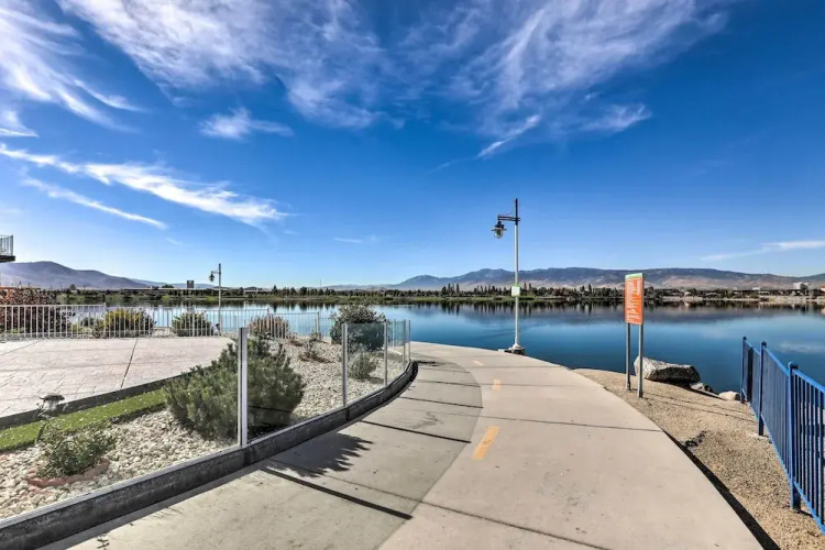 Private Dock & Balcony: Waterfront Sparks Home