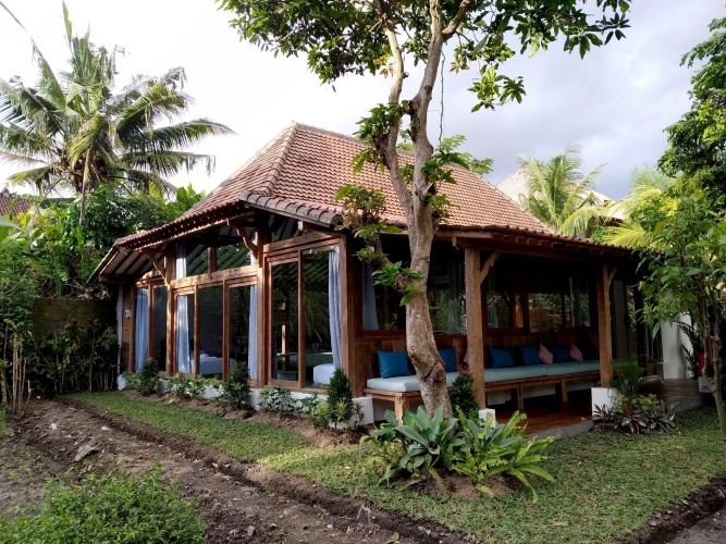 Deluxe Quadruple Cottage with garden view