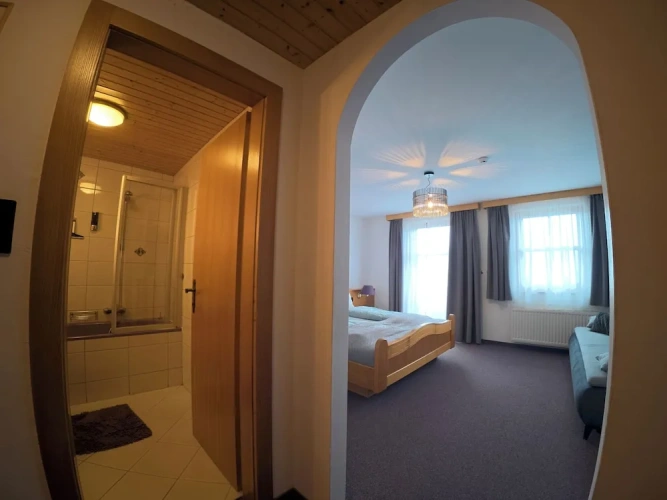 Standard Quadruple room with balcony and with mountain view