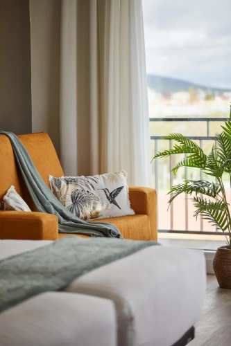 Studio with balcony