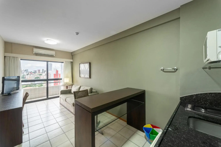 OTH1205 Flat na Ilha do Leite, Recife, um quarto.