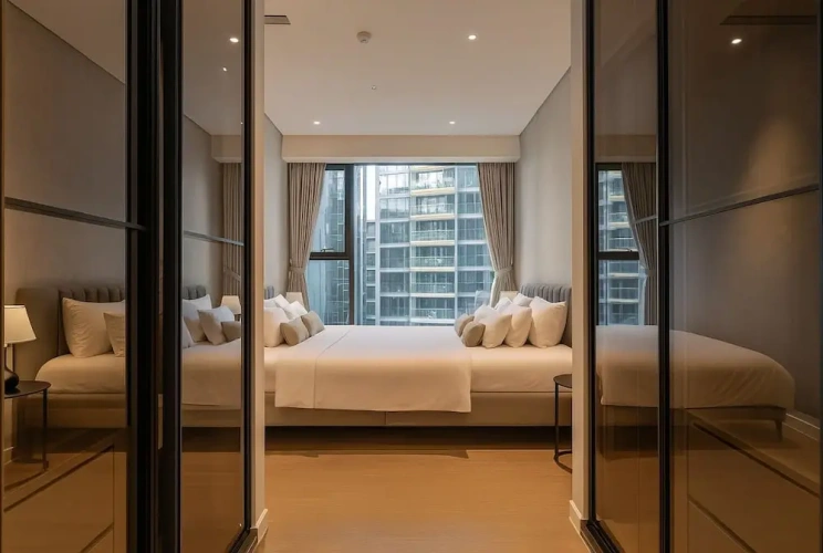1 Bedroom Royal Apartment with balcony and with city view