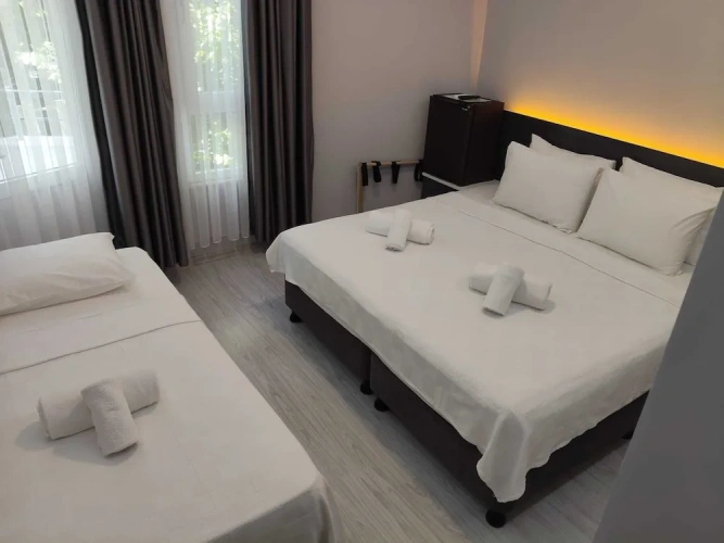Standard Triple room with balcony and with garden view
