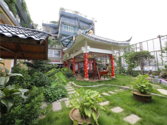 Outside