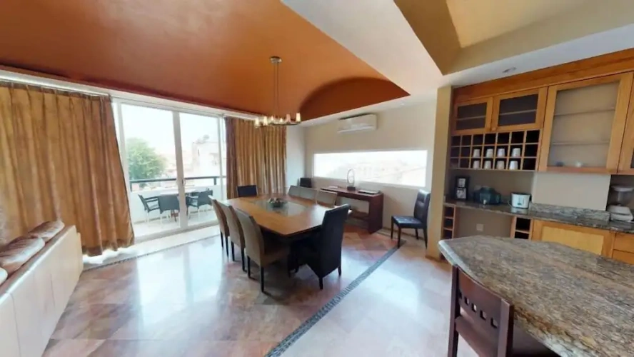Luxury Penthouse room with partial sea view