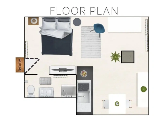 1 Bedroom Double Apartment