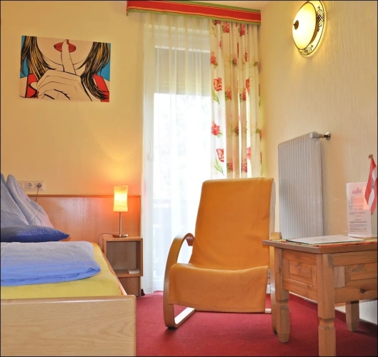 Comfort Single room with balcony and with mountain view