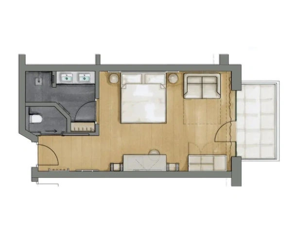 Deluxe Double room with balcony