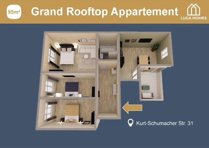 4 Bedrooms Grand Apartment