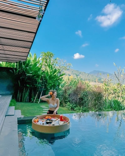 Double Villa with land view