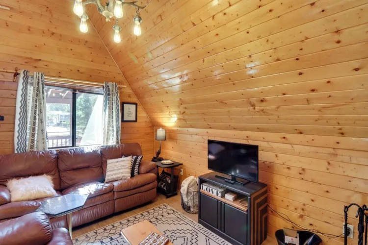 Rustic-modern Overgaard Cabin w/ Decks & Fire Pit!
