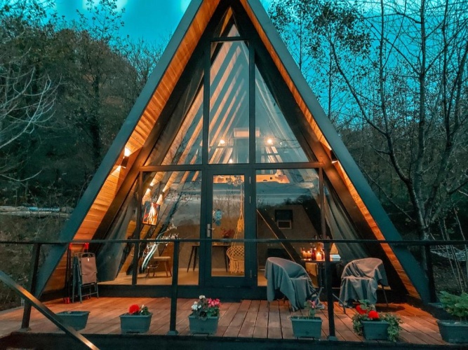 Outside