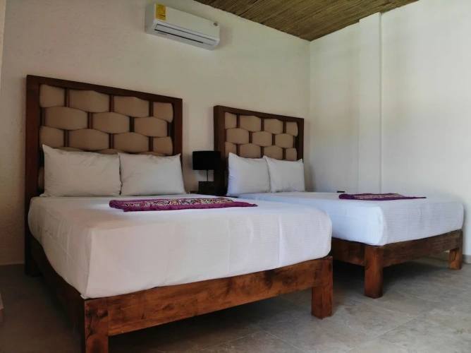 Superior Quadruple room with pool view