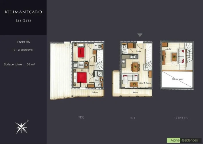 2 Bedrooms Chalet