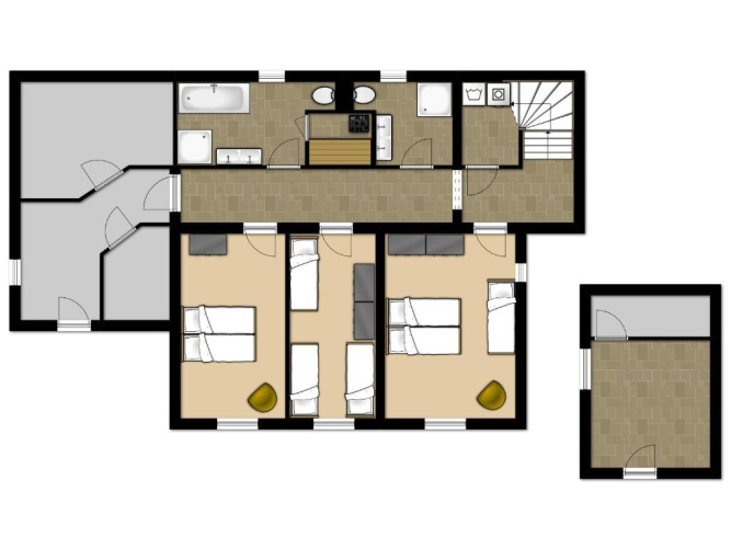 3 Bedrooms Double Apartment
