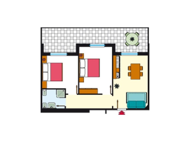 2 Bedrooms Superior Apartment with sea view