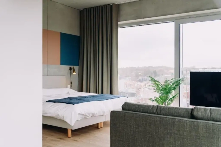 Double Apartment with balcony and with city view