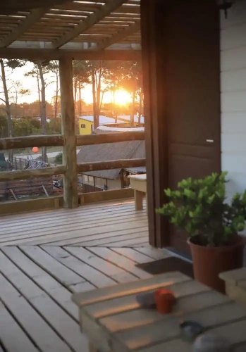 Apartment with balcony and with garden view