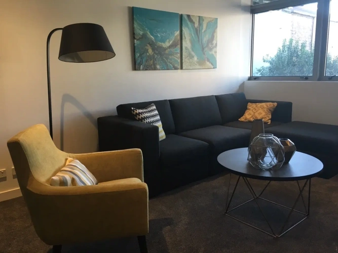 Studio with balcony